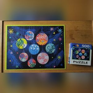 Deco the Halls ornaments 500 piece puzzle